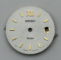 Seiko 7N82-0GT8 Watch Dial 50M Silver Japan Vintage Spare Parts Repair 19.9mm