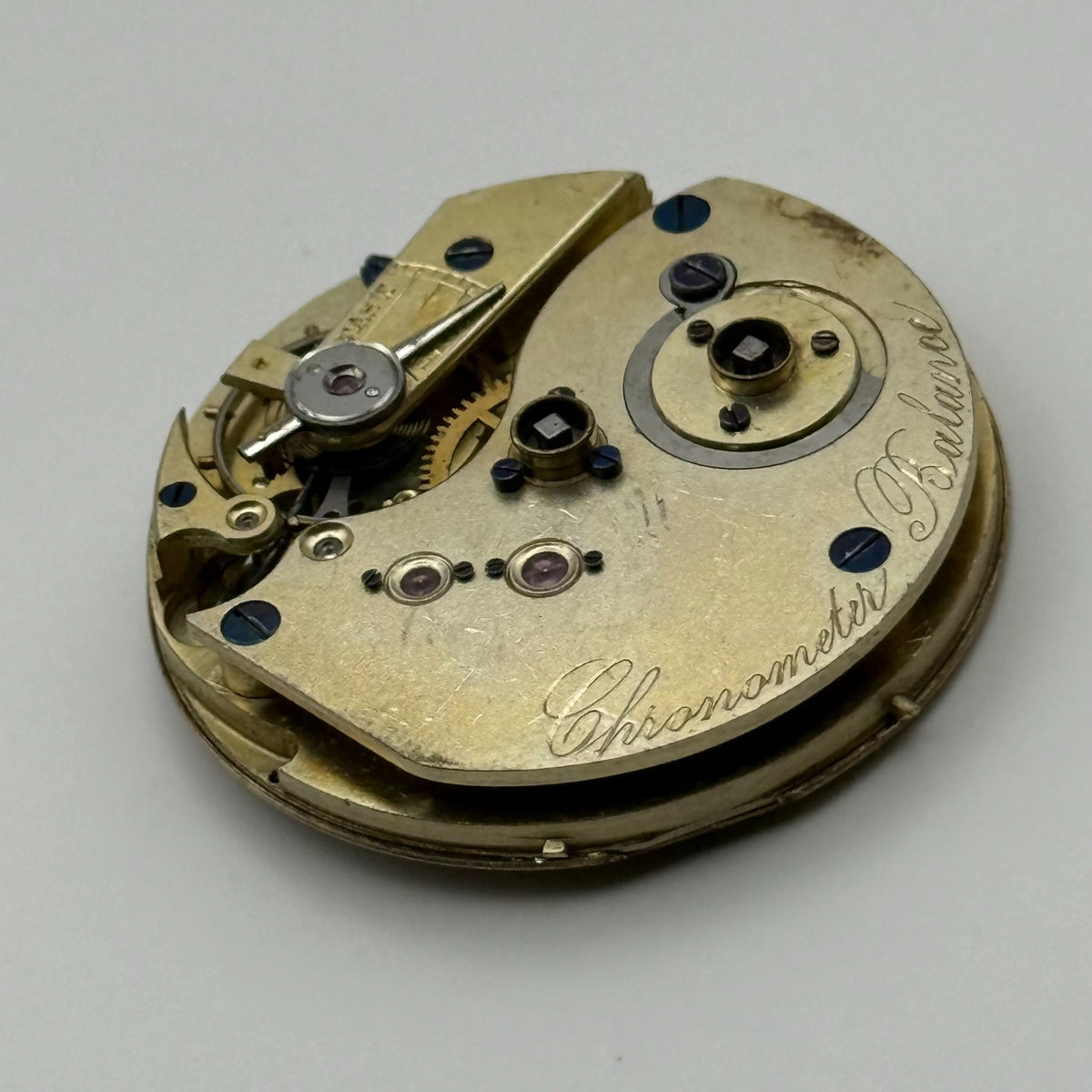 Spring Detent Chronometer Pocket Watch Movement - Unidentified - Parts / Repair