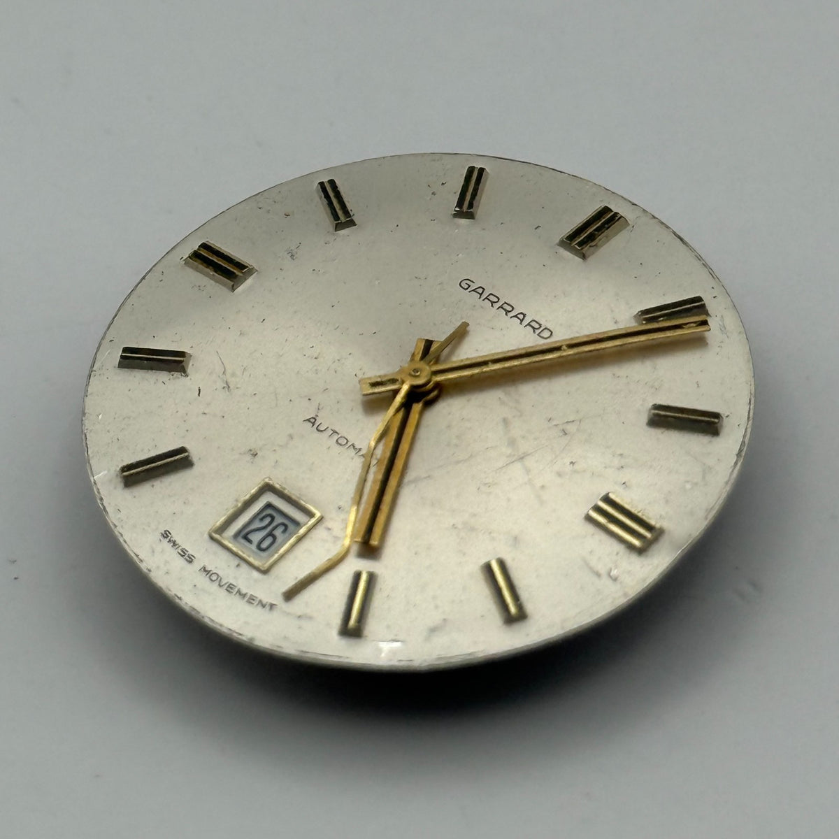 MSR S76/28 Watch Movement Garrard Date 21 Jewels Swiss Automatic Parts 25.9mm