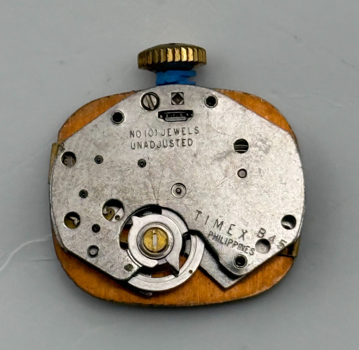 Timex B45 Watch Movement Philippines 0 Jewel Manual Wind Parts Repair 18.5mm