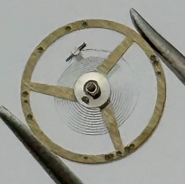 AS 1977 Balance Wheel Complete And Spring 5½’’’ 1740 M Watch Movement Parts NOS