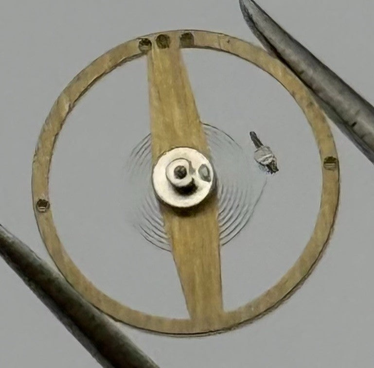 Amida 580 585 Balance Wheel Complete And Spring 1389 Watch Movement Parts NOS
