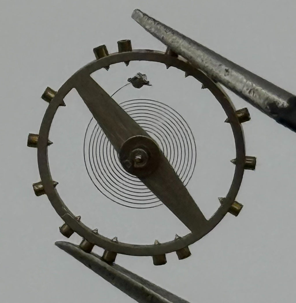 HB 115 MS Balance Wheel Complete And Spring Renata Watch Movement Parts NOS