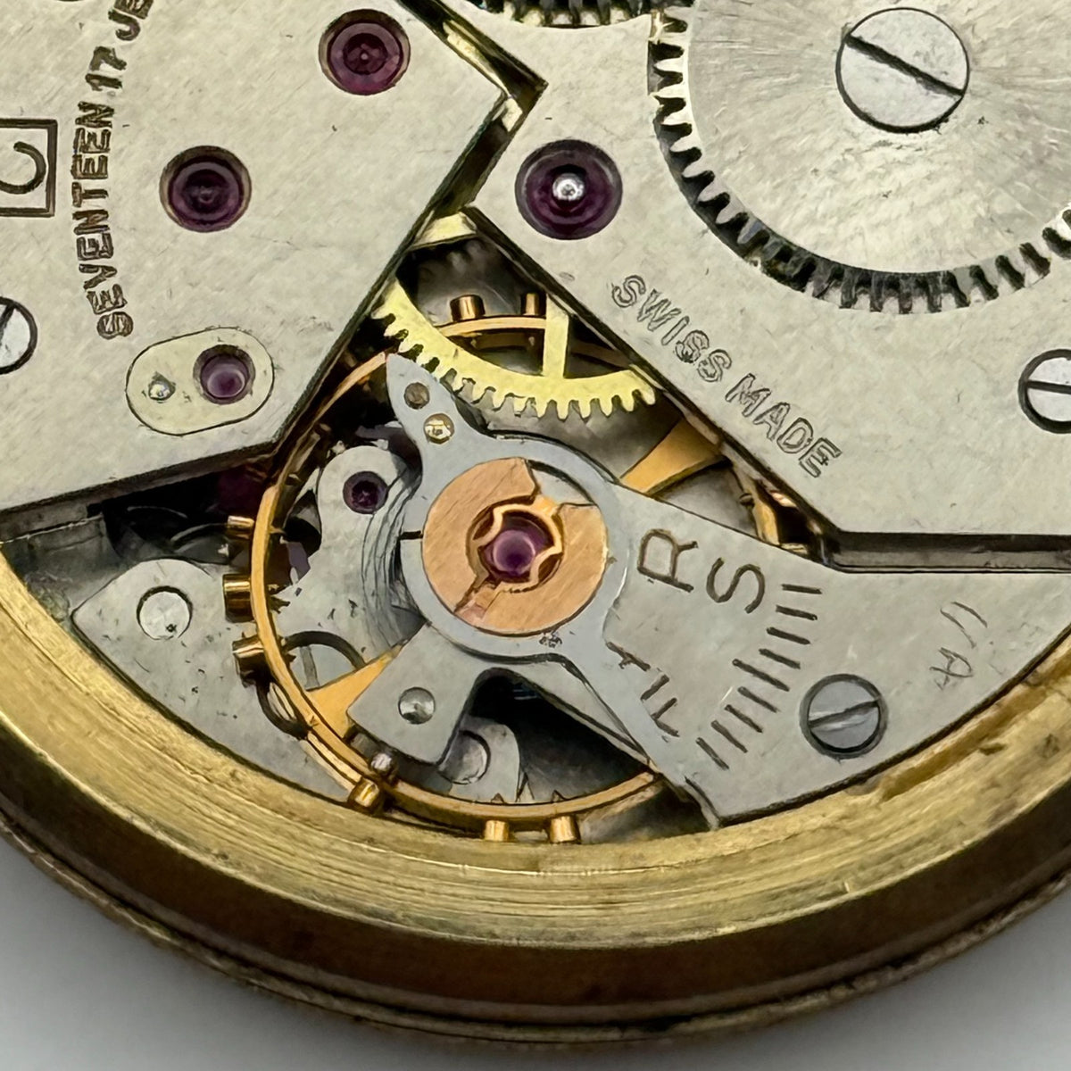 Felsa 398 Watch Movement - Trebex - Running - For Parts / Repair - 32.6mm