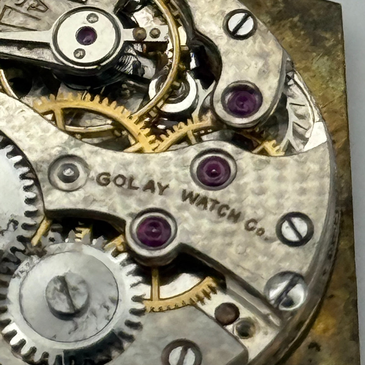 Art Deco Golay Watch Co Watch Movement - For Parts / Repair - 21.4mm