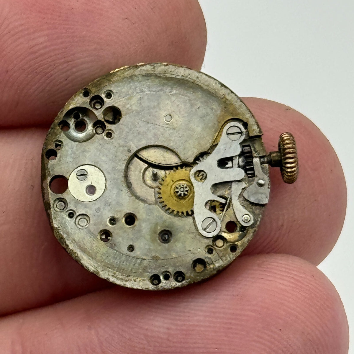 Tissot Watch Movement C.H.F & Fils Locle Rare Early Manual Wind Parts 19.7mm
