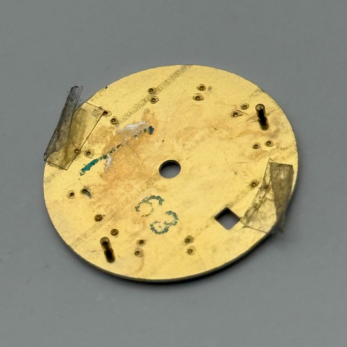 Seiko 7N82-0GT8 Watch Dial 50M Silver Japan Vintage Spare Parts Repair 19.9mm