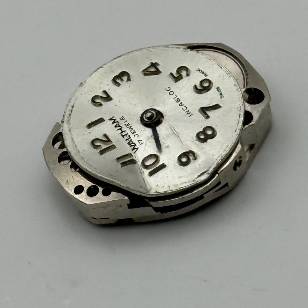FHF 69-21 Watch Movement Waltham 17 Jewels Swiss Manual Wind Parts Repair 15.3mm