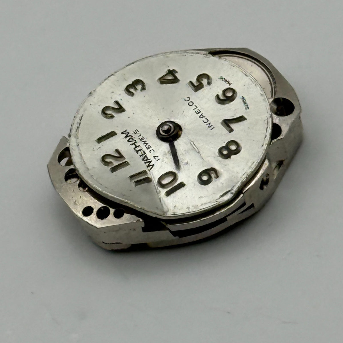 FHF 69-21 Watch Movement Waltham 17 Jewels Swiss Manual Wind Parts Repair 15.3mm