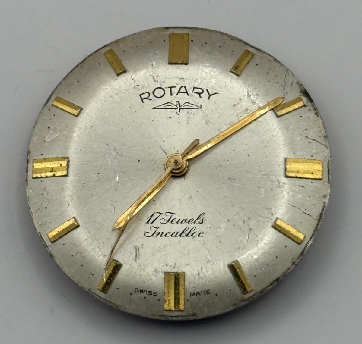 AS 1795 Watch Movement A. Schild 1795 Rotary 17J Incabloc Swiss Parts 25.9mm