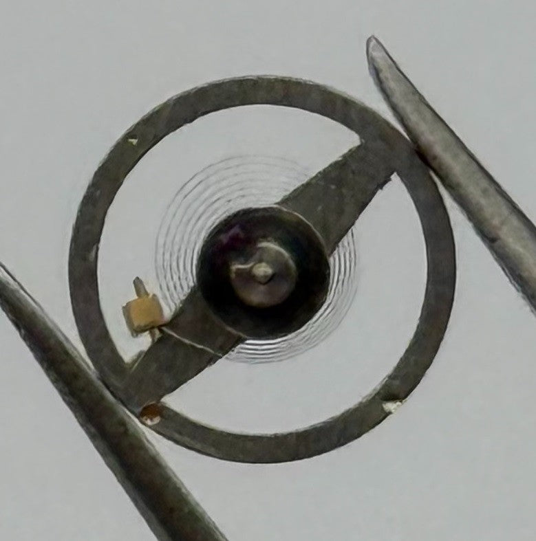 OM 514 Balance Wheel Complete And Spring 5¼’’’ Renata 388 Watch Movement Parts