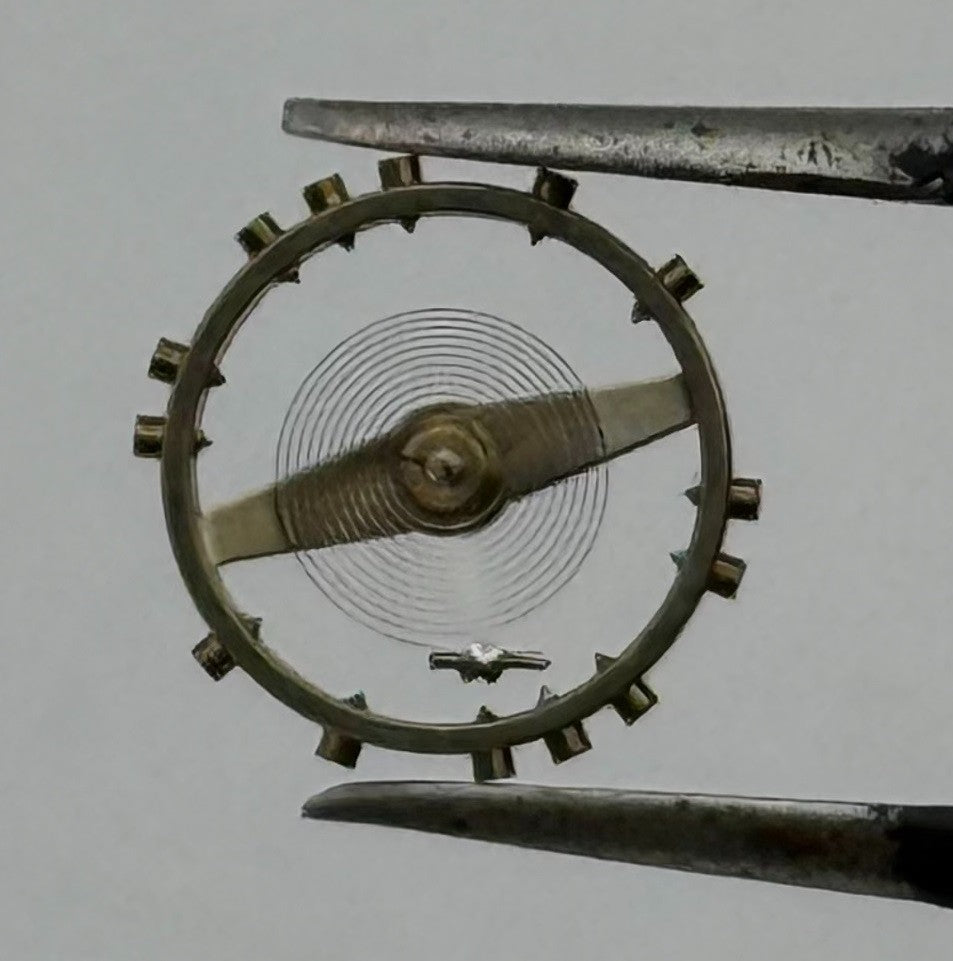 Felsa 64 Inca Balance Wheel Complete And Spring Watch Movement Parts Vintage NOS