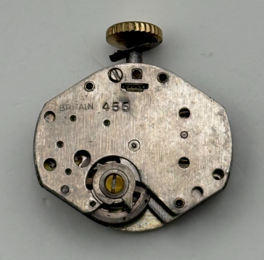 Timex 456 Watch Movement Great Britain Vintage Manual Wind Parts Repair 18mm
