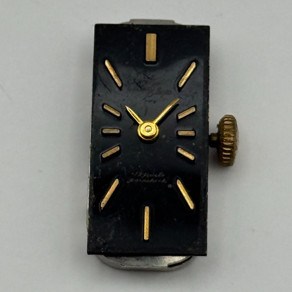 Citizen 9407 Parashock Baguette Watch Movement - For Parts / Repair - 10.2mm