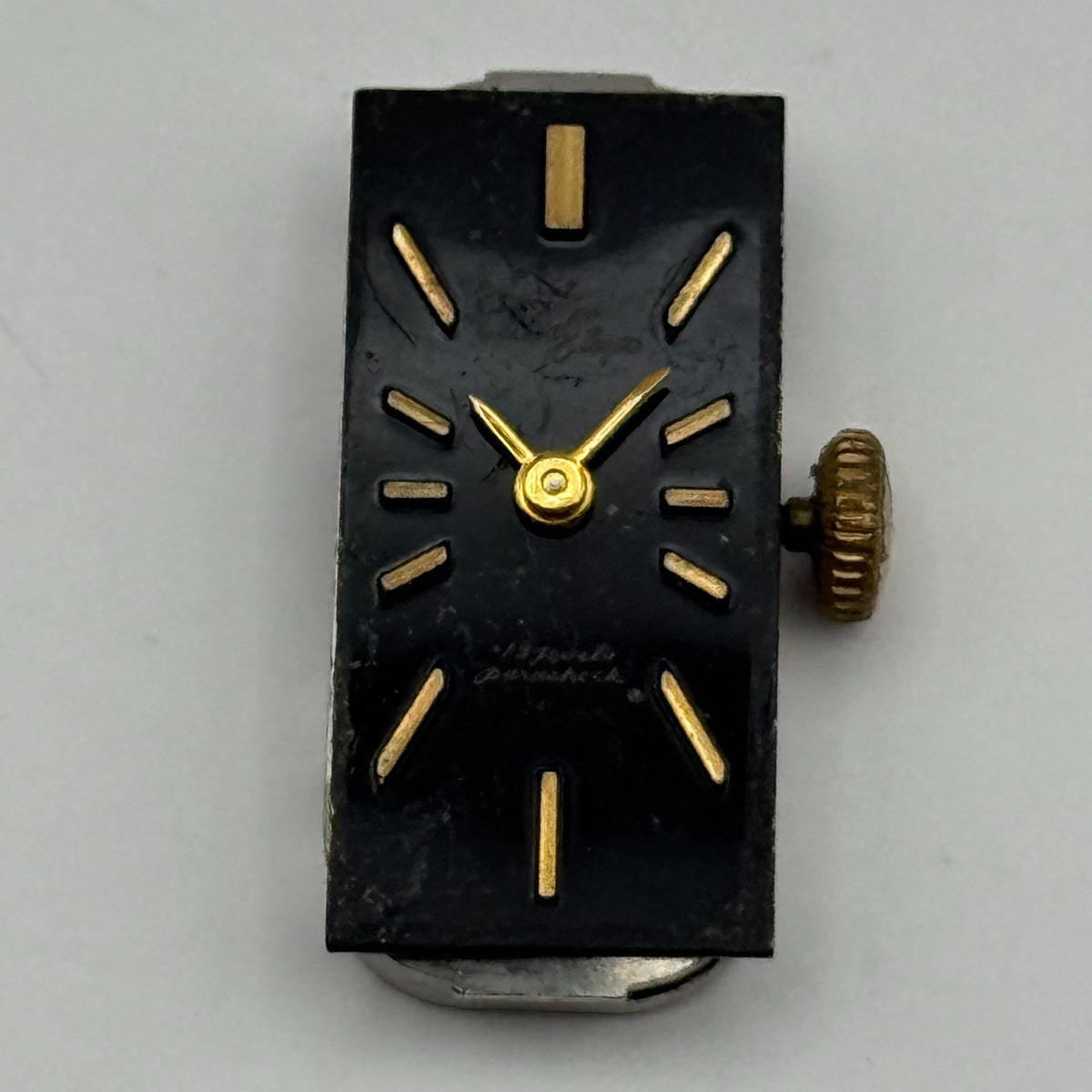 Citizen 9407 Parashock Baguette Watch Movement - For Parts / Repair - 10.2mm