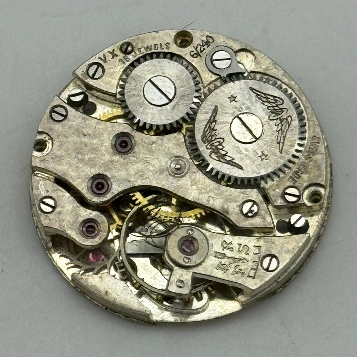 Peseux Rotary 6/240 Watch Movement Manual Wind Swiss 15 Jewels Parts Spares 22mm