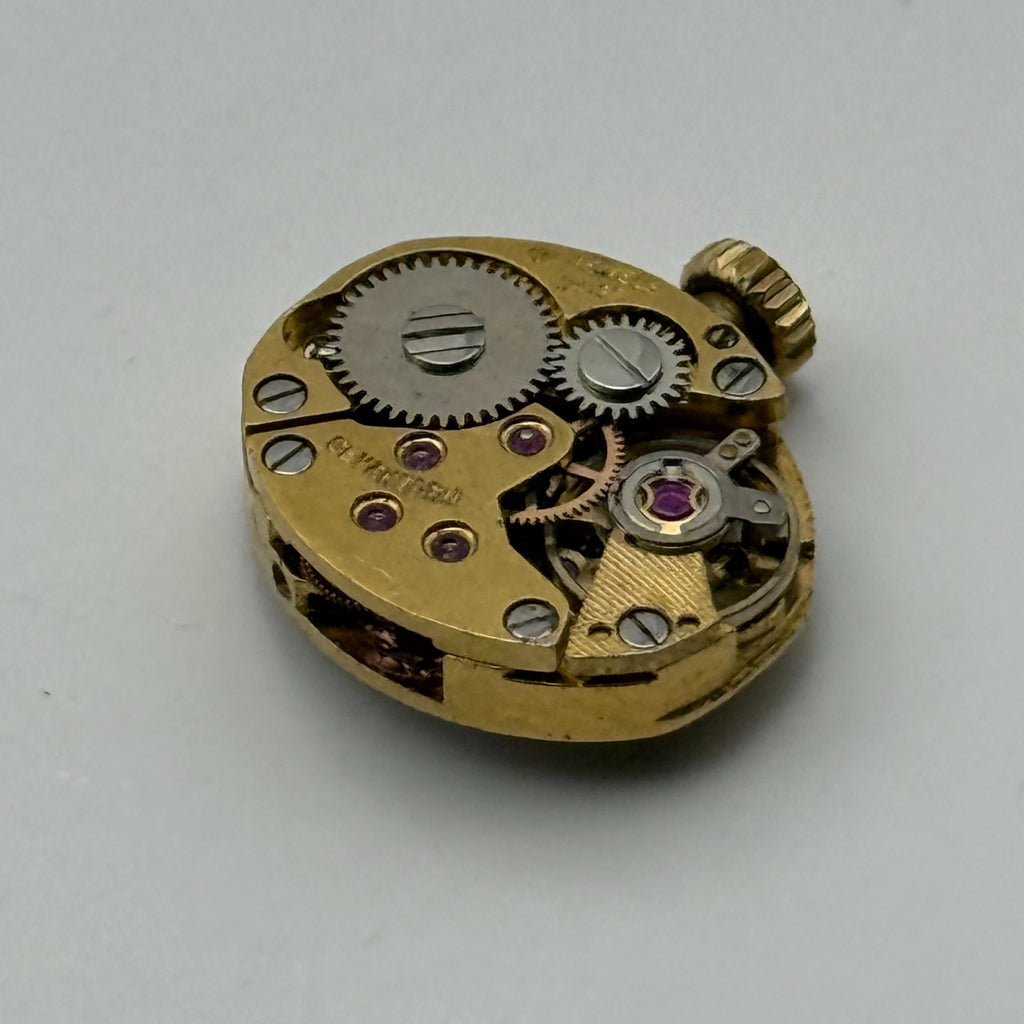 FE 68E4 Watch Movement Everite 17 Jewels Swiss Manual Wind Parts Repair 13.1mm
