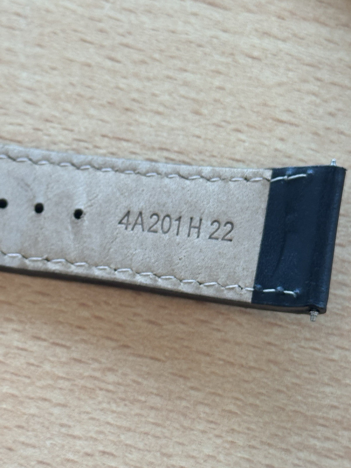 Seiko 4A201 H 22 Watch Strap - 22mm - Black - Rose Gold Buckle - 7T92-0JS0