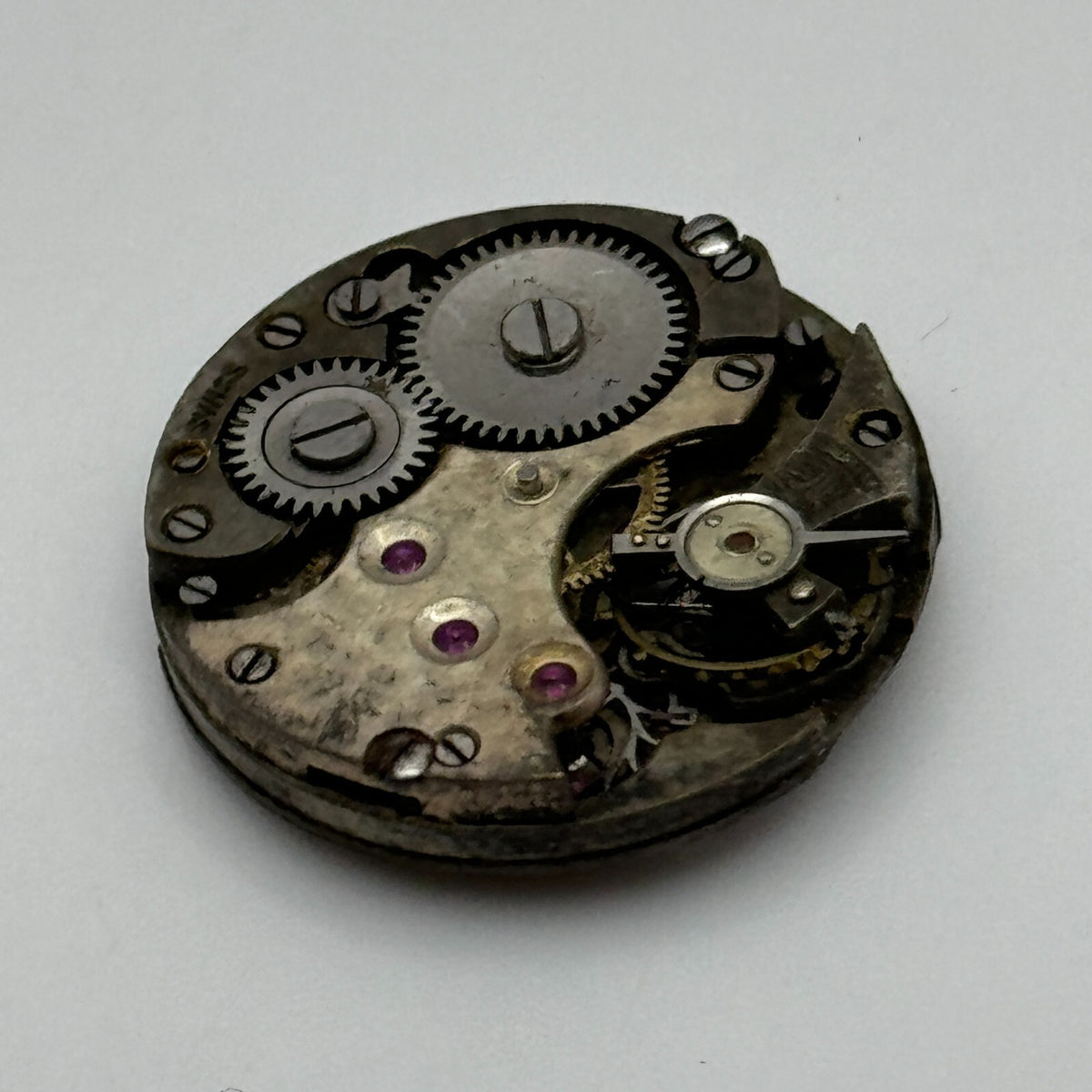 Cal 8028 Watch Movement Unidentified Manual Wind Swiss Vintage Parts 23.6mm