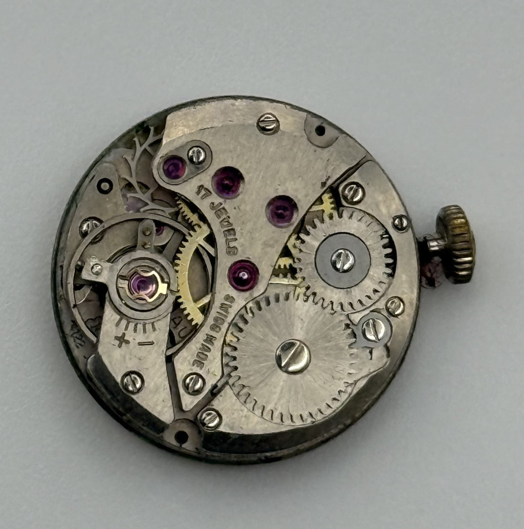 Felsa 4122 Watch Movement - Avia - Running - For Parts / Repair