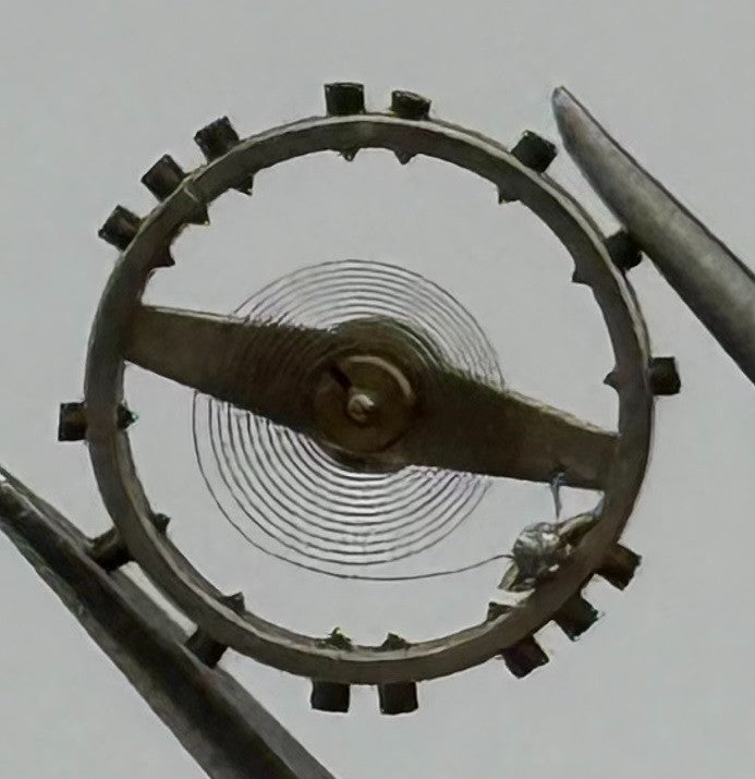 Peseux 60 Balance Wheel Complete And Spring 8¾’’’ 274 Watch Movement Parts NOS