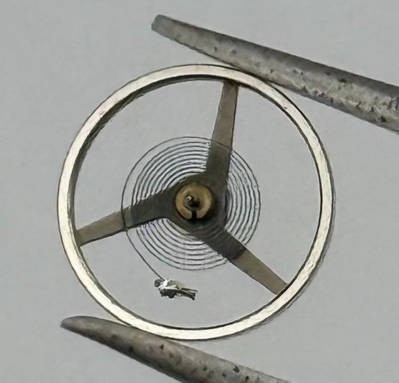 ETA 2487 Balance Wheel Complete And Spring Renata 1269 Watch Movement Parts NOS