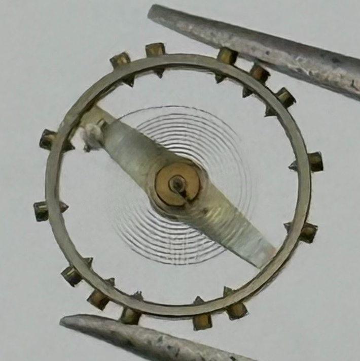 AS 970 Balance Wheel Complete And Spring 8¾’’’ Renata 27 M Watch Movement Parts