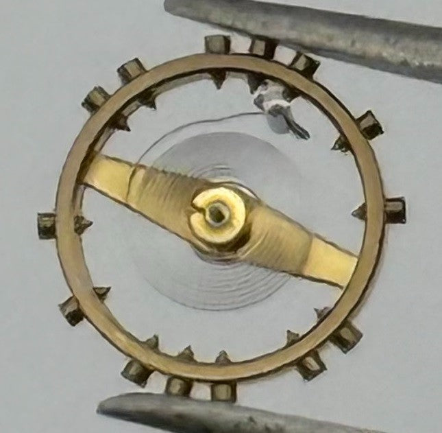 FHF 59 Balance Wheel Complete And Spring Renata 1231 M Watch Movement Parts NOS