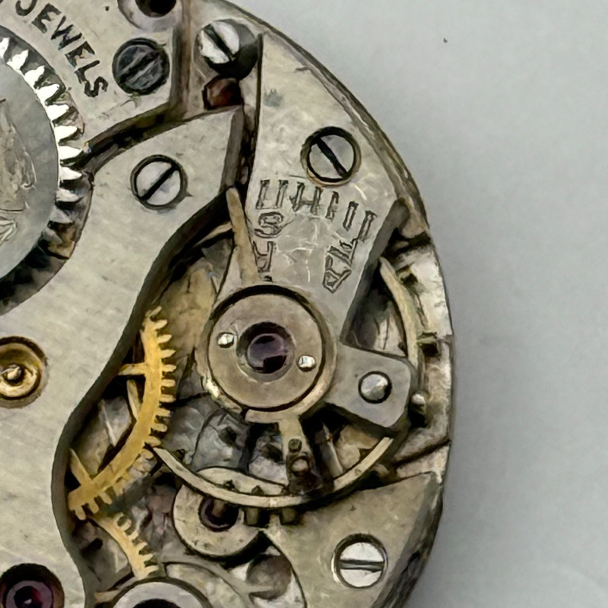 Peseux 60 Watch Movement Rotary 15 Jewels Swiss Manual Wind Parts Repair 18.6mm