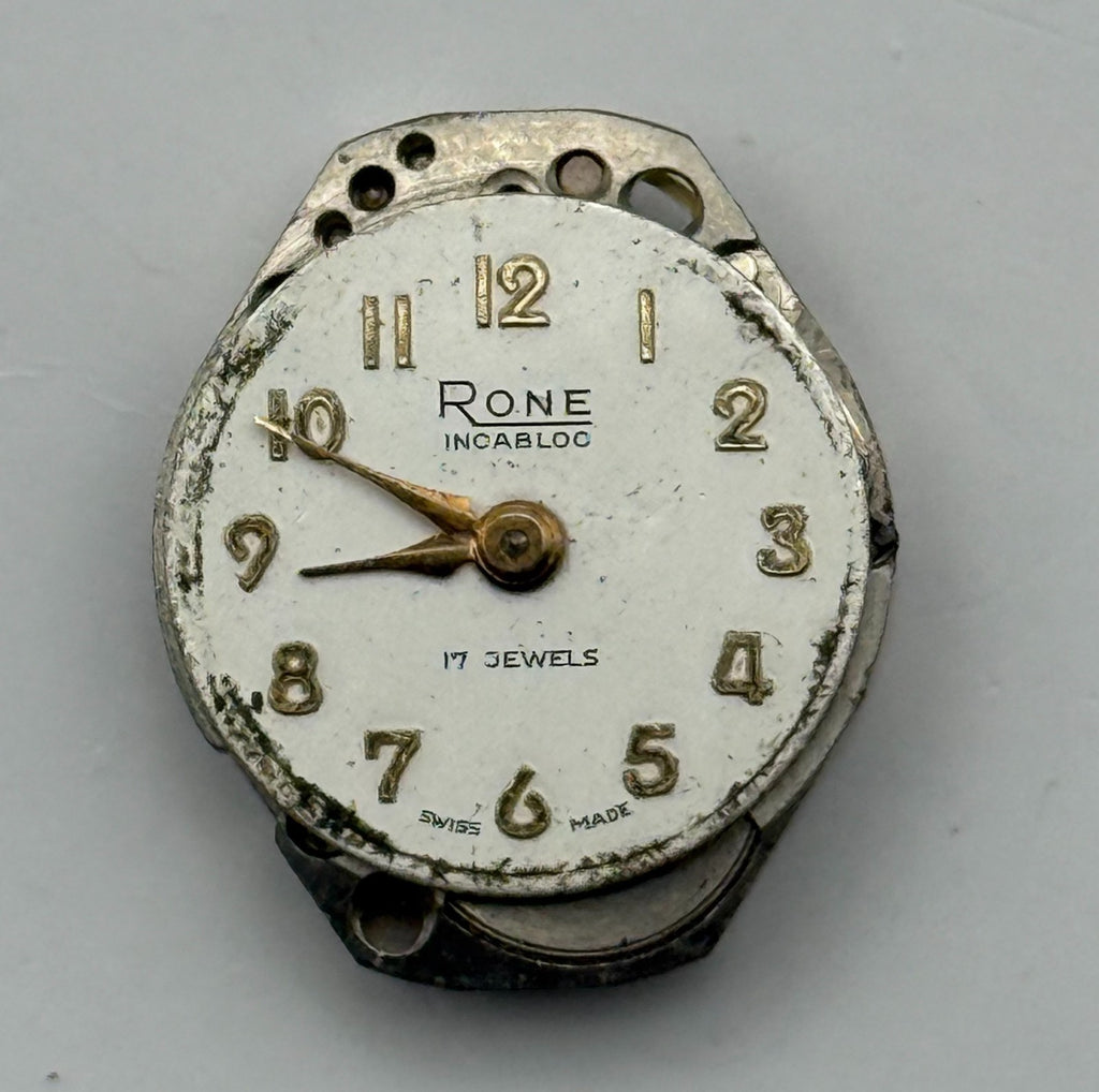 FHF 69-21 Watch Movement Rone 17 Jewels Swiss Manual Wind Parts Repair 15.3mm