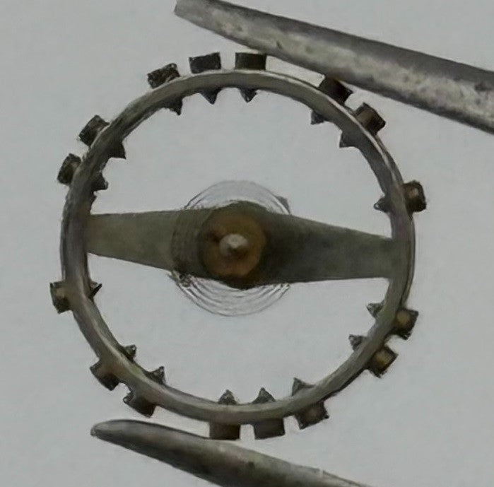 PUW 70 Balance Wheel Complete And Spring 5’’’ Watch Movement Parts NOS