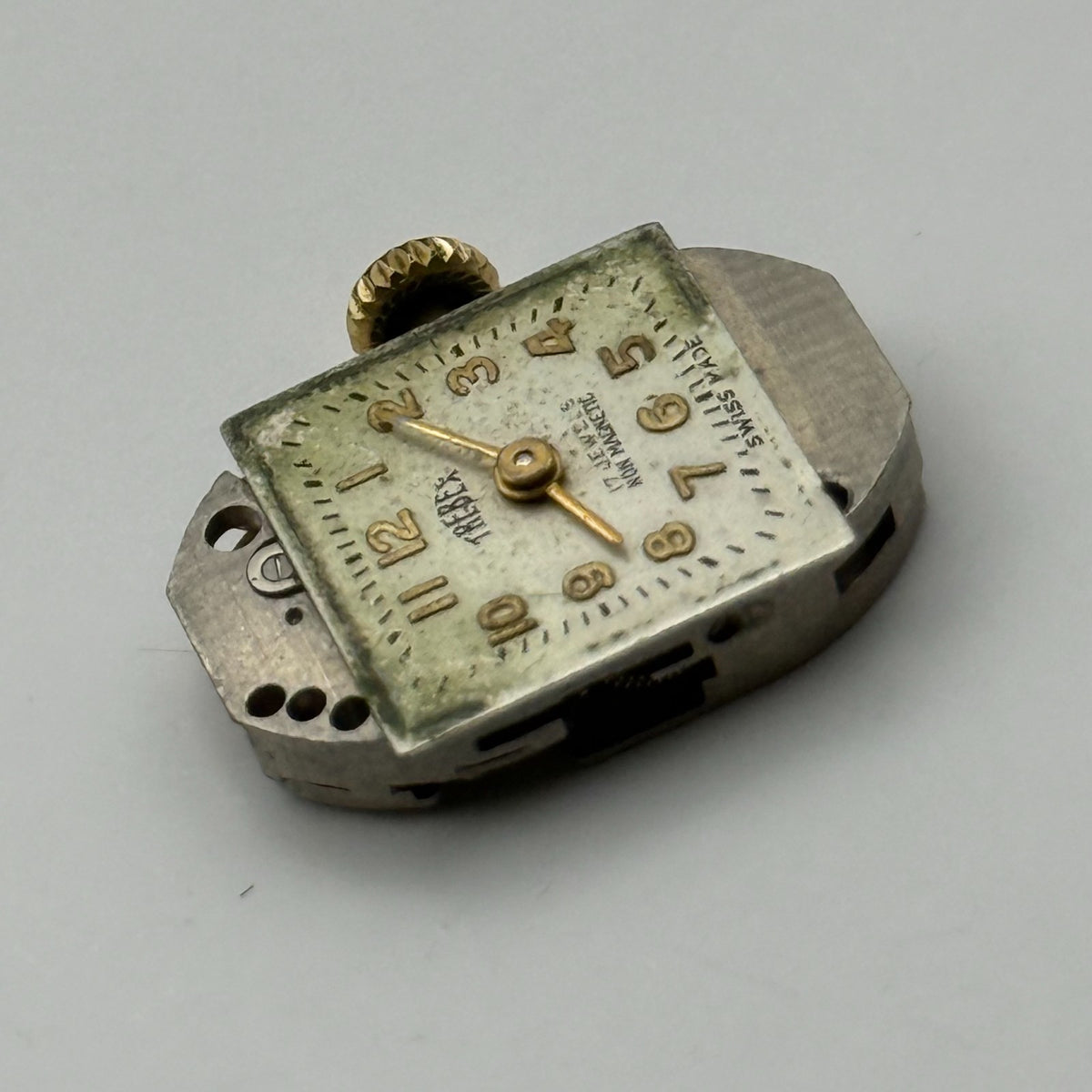 FHF 190 Watch Movement Running Trebex 17 Jewels Swiss Manual Wind Parts 12.8mm