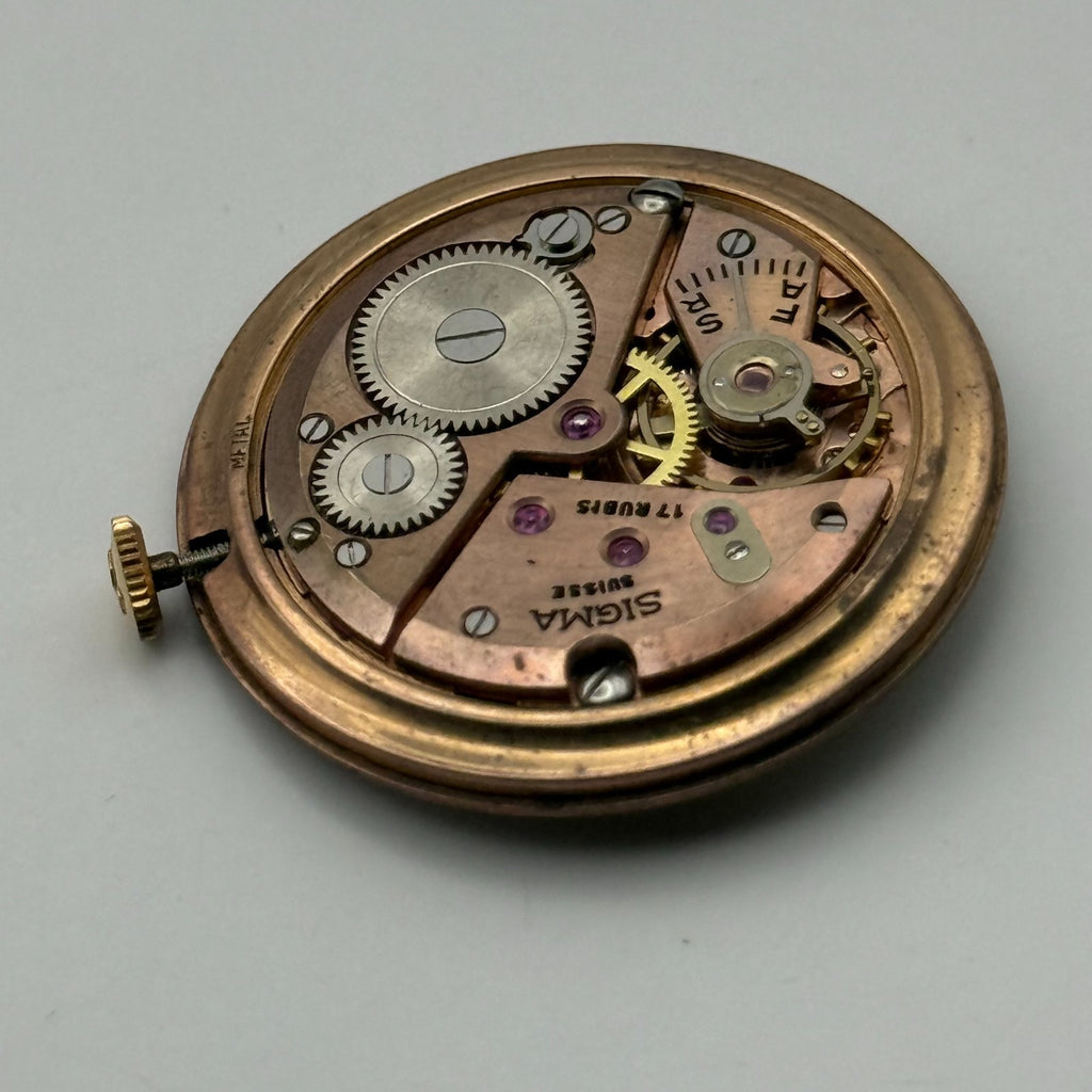 FEF 310 Watch Movement Sigma 17 Rubis Swiss Manual Wind Parts Repair 25.9mm