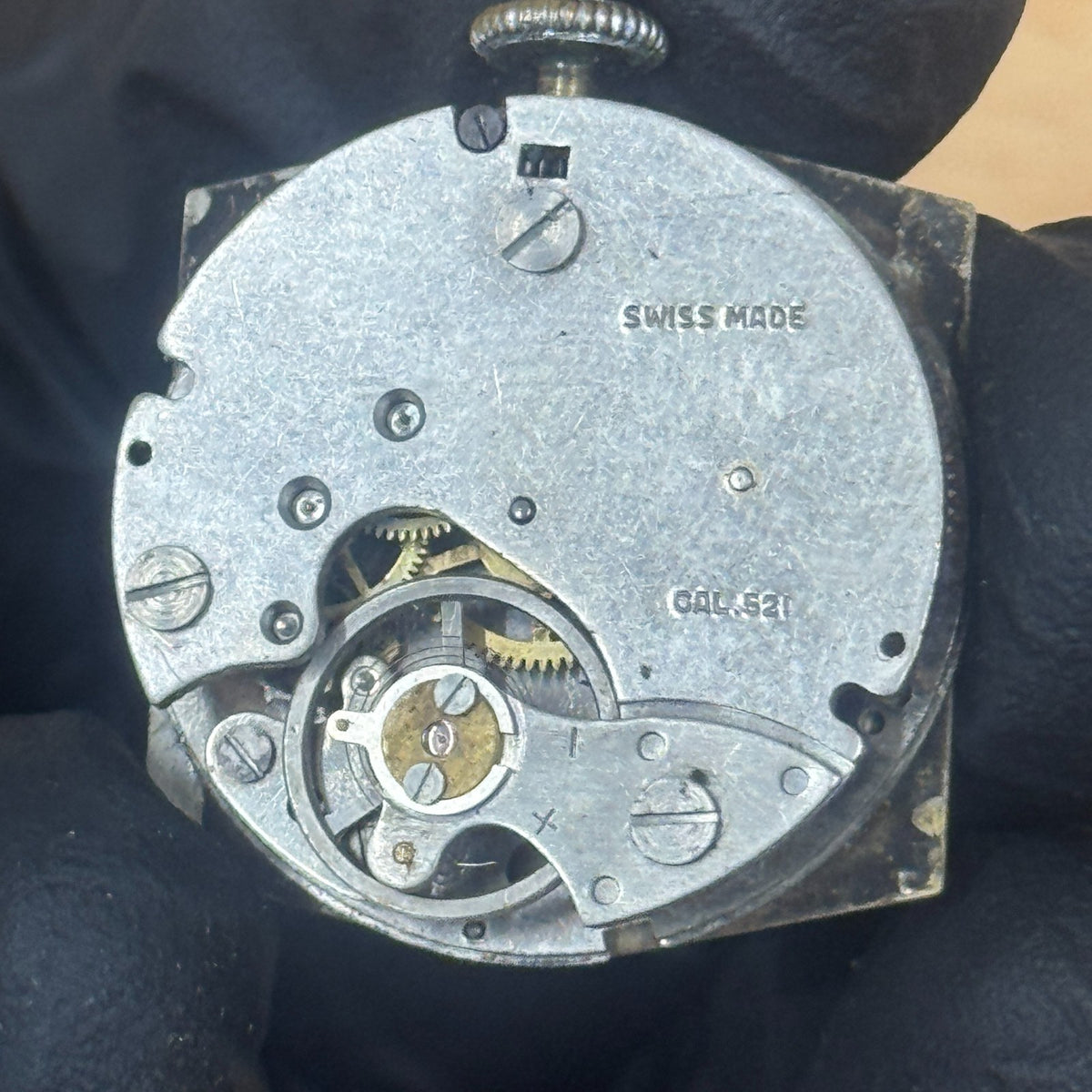Virtus Tank Watch - Vintage Men's - Sub Seconds Dial - Spares / Repairs - 29mm