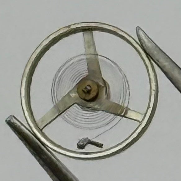 AS 1677 Balance Wheel Complete And Spring 5½''' 1225 M Watch Movement Parts NOS