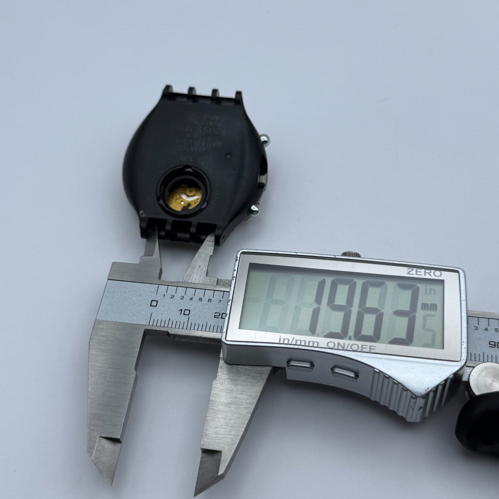 Vintage Swatch Aqua Chrono Watch SBB100 Black Rudder 1992 ETA Quartz 43mm Parts 