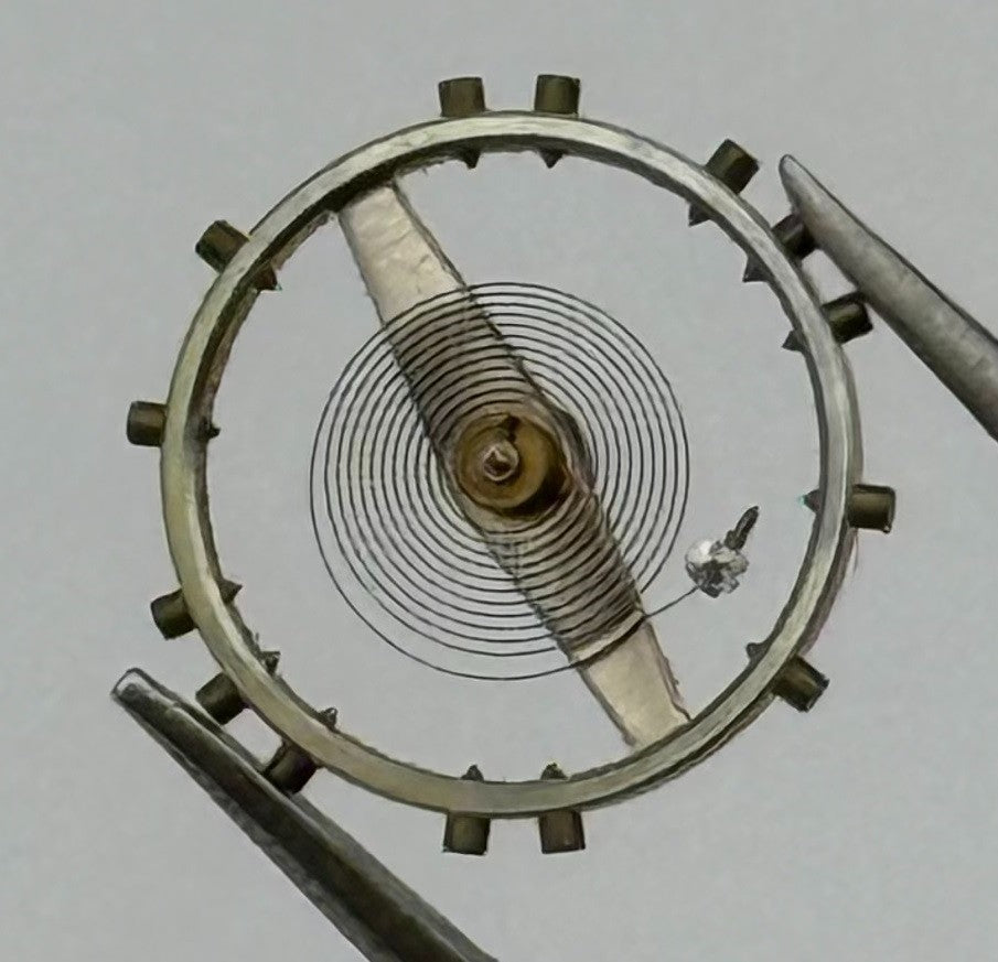 Jeambrun 23D Balance Wheel Complete And Spring 10½’’’ Watch Movement Parts NOS