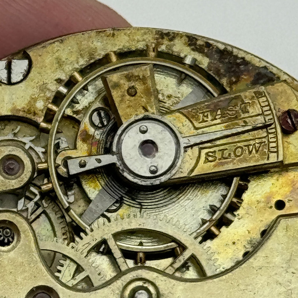 Antique Pocket Watch Movement Key Wound Parts Repair Spares 42.7mm