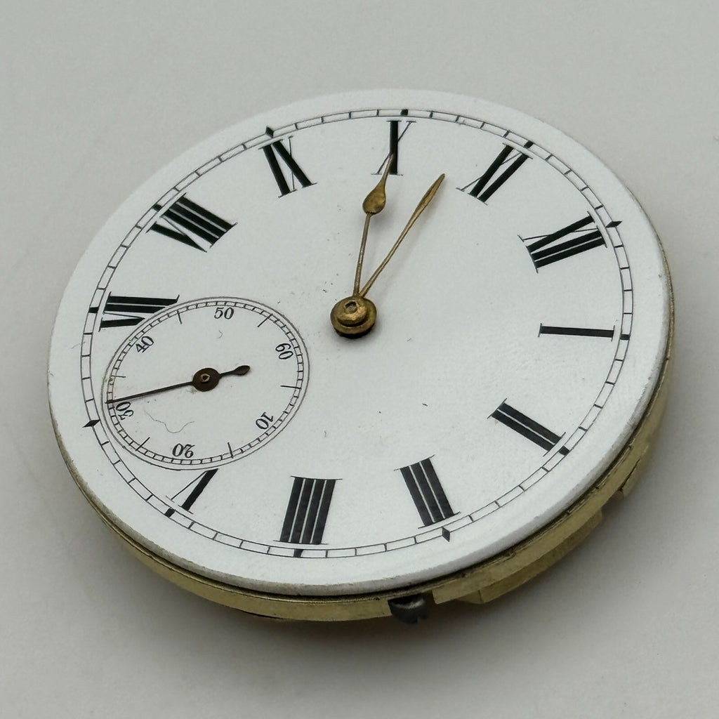 Trade Mark Consti Mathey Antique Key Wound Pocket Watch Movement Parts 40.5mm