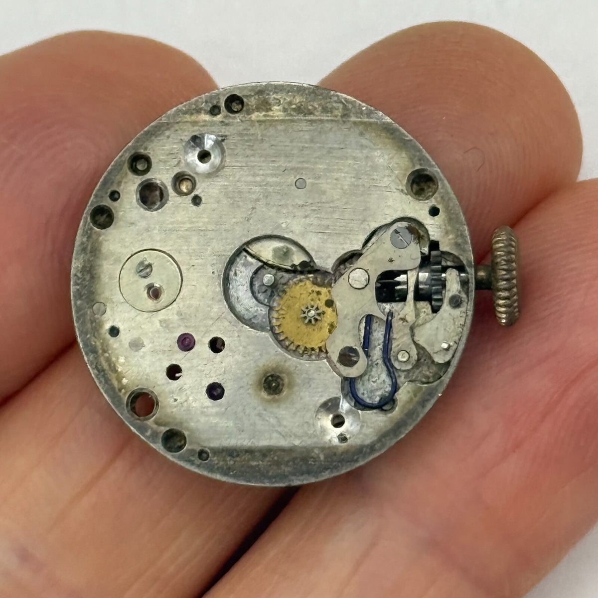 Derby 33 Watch Movement Manual Wind Vintage Swiss Parts Repair 23.2mm