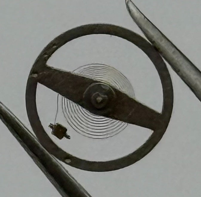 Brac 2051 Balance Wheel Complete And Spring 5¼''' Renata 69 Watch Movement Parts