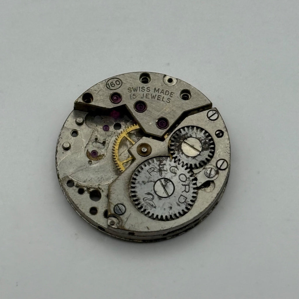 Record 160 RWT Watch Movement - For Parts / Repair