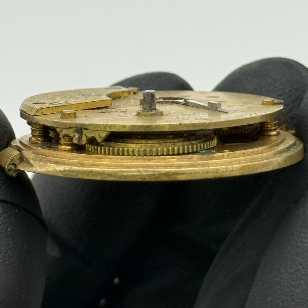 English Lever Fusee Pocket Watch Movement - G.H. Roc Cambridge - Parts / Repair