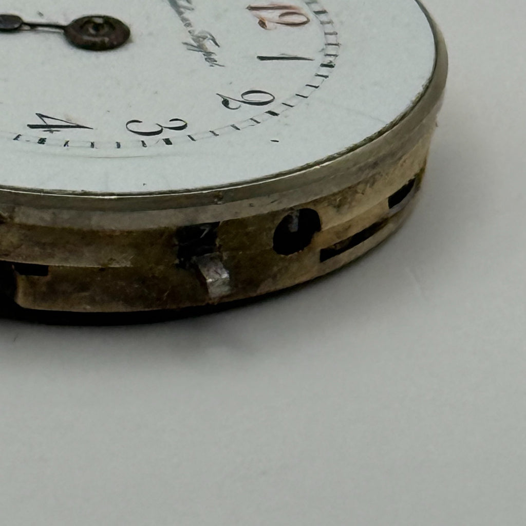 Habert Hype Pin Set Watch Movement Antique Red 12 Manual Wind Parts 25.1mm