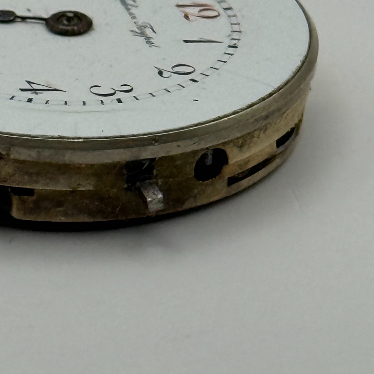 Habert Hype Pin Set Watch Movement Antique Red 12 Manual Wind Parts 25.1mm