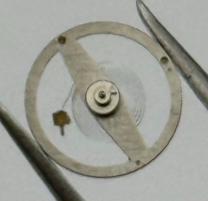 Brac 2051 Balance Wheel Complete And Spring 5½''' 69 M Watch Movement Parts NOS