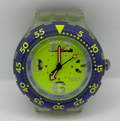 Vintage Swatch Scuba 200 Watch SDN103 Spray Up 1992 ETA Quartz Swiss 40mm Parts 