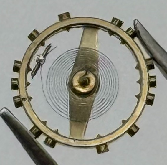 AS 976 1012 Balance Wheel Complete And Spring Pour BO-70 Watch Movement Parts