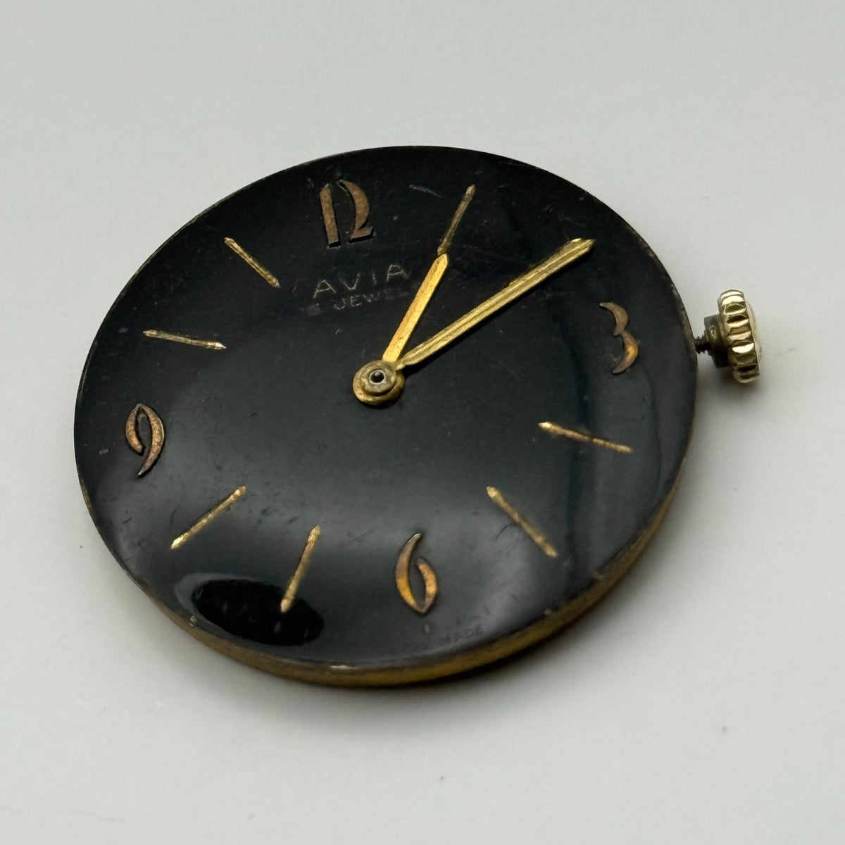 AS 1538 1539 Watch Movement A. Schild Avia Swiss 15Jewels Manual Wind Parts 26mm