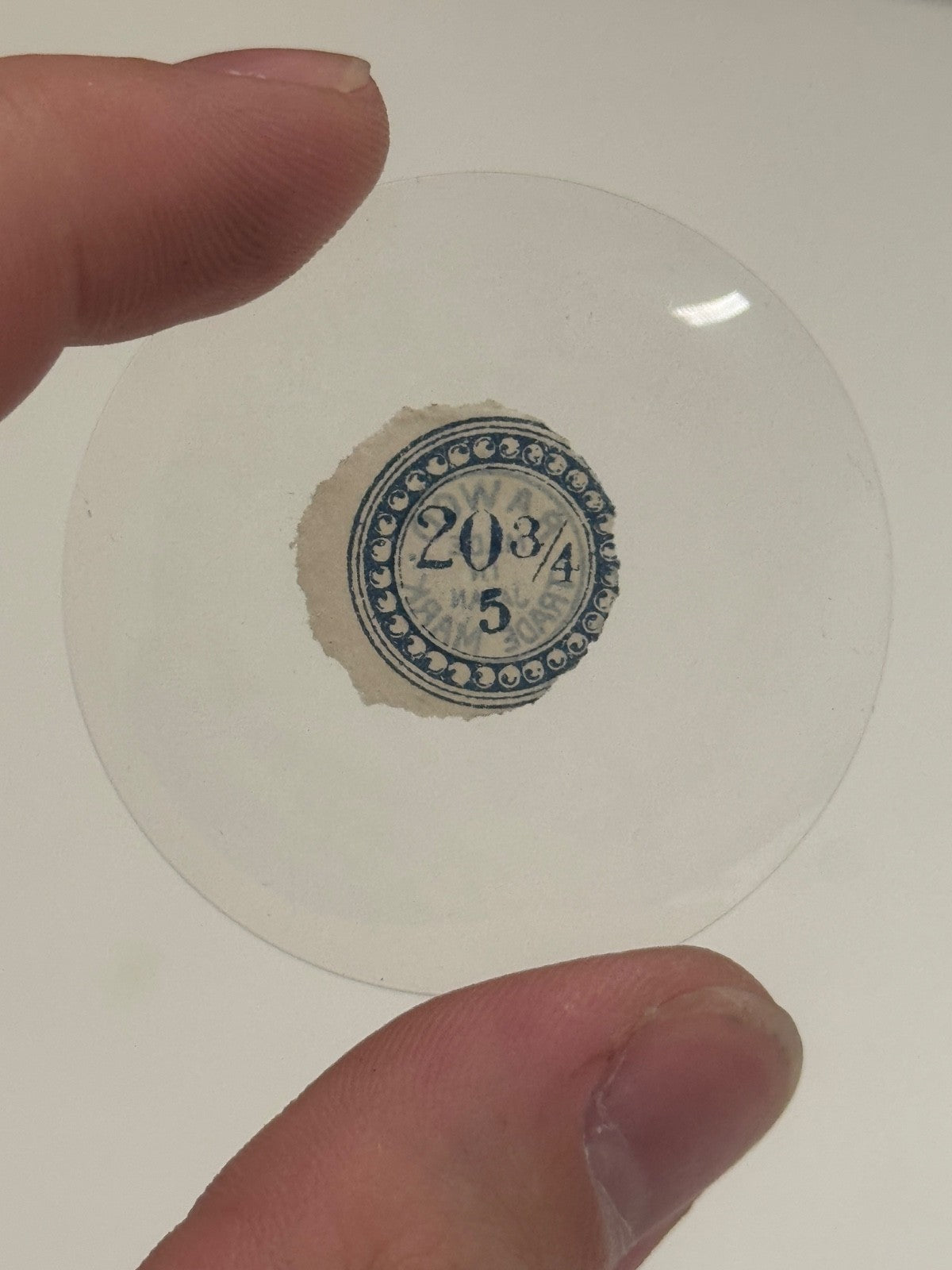 Antique Pocket Watch Glass Crystal - Choose From Available Sizes - Rawco - NOS